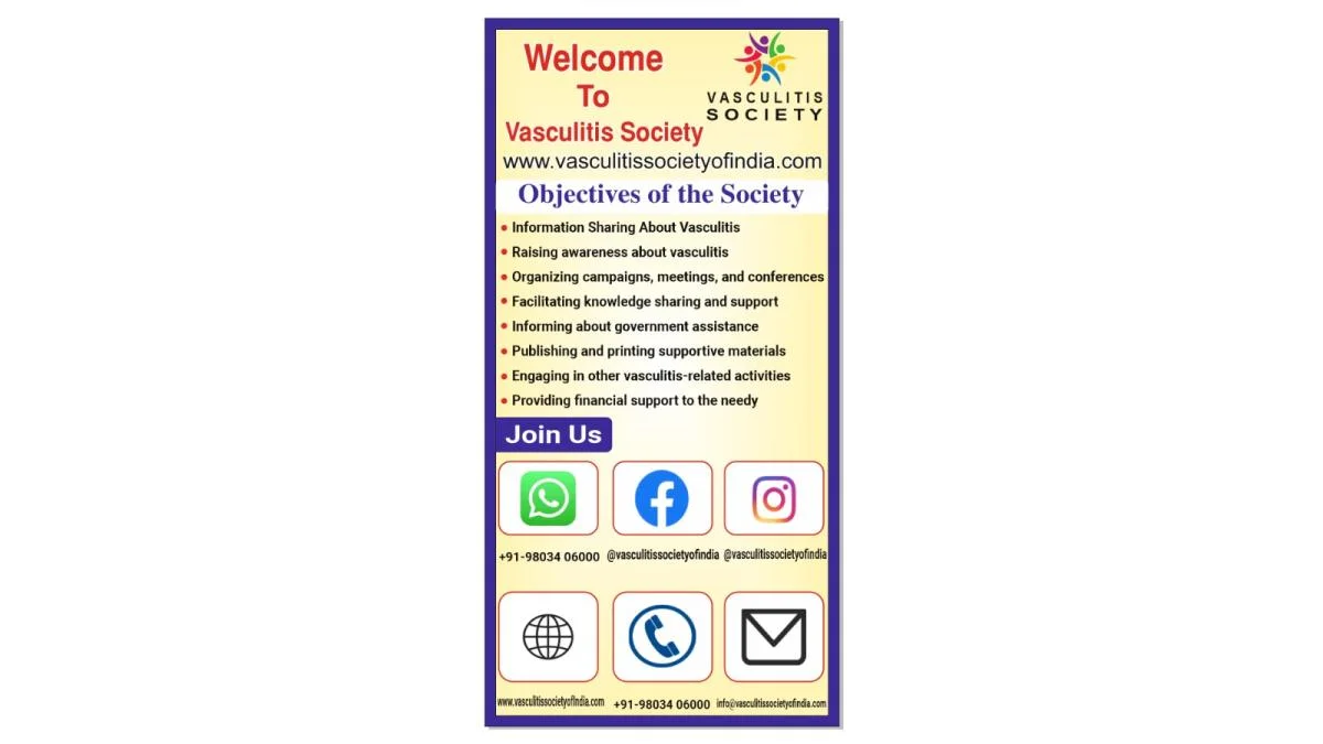 Vasculitis Society — Welcome flyer