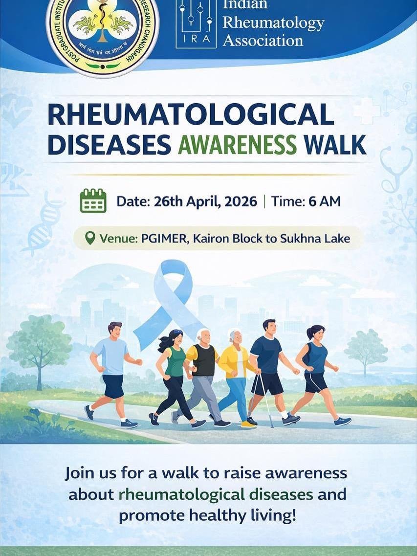 Rheumatological Diseases Awareness Walk — PGIMER, April 26, 2026